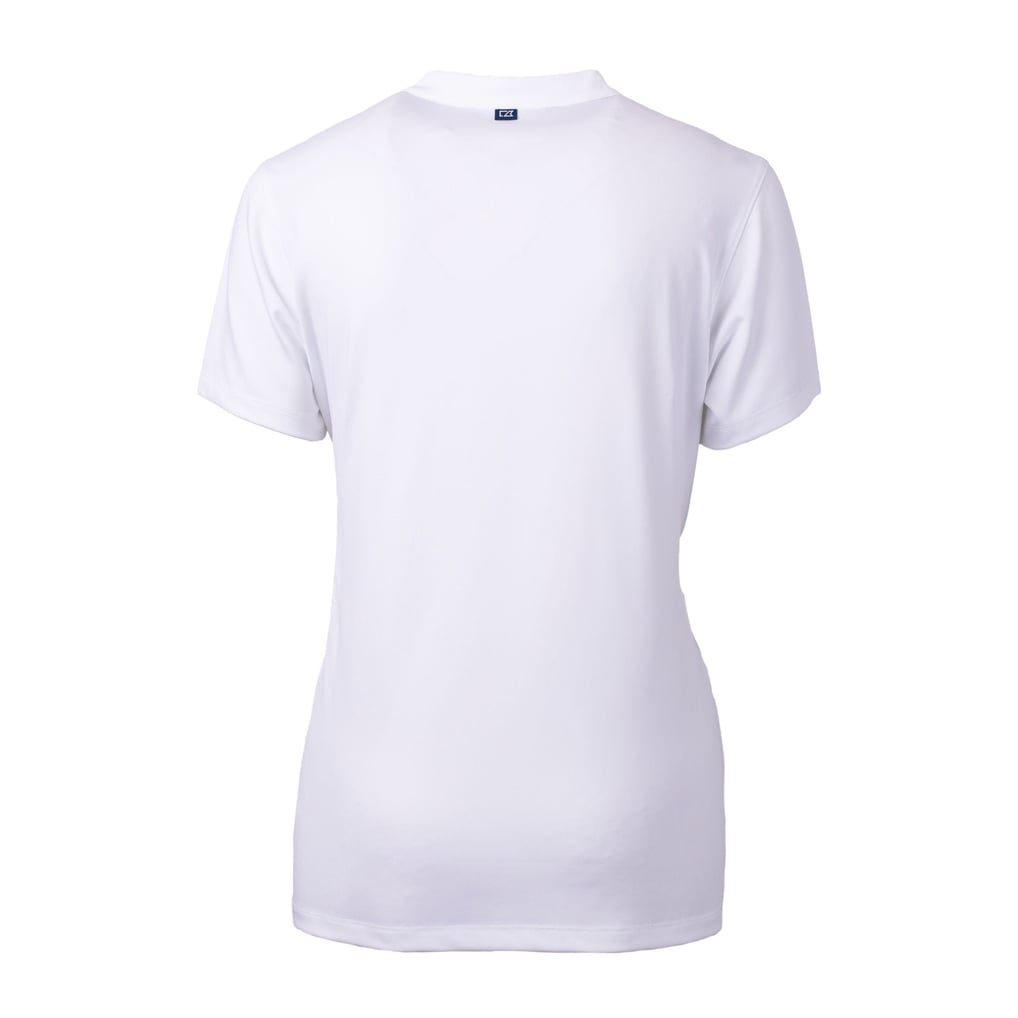  Columbus Crew Cutter & Buck Women's Forge Heather Stretch Blade Top - White